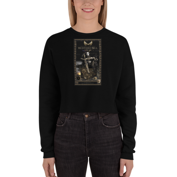 Women&#39;s Crop Sweatshirt - &quot;Kismet, Way Of The Sword,&quot; Tarocchi - 0 Kismet