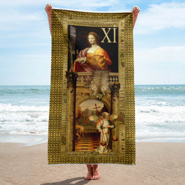 Rinascimento Tarot Beach Towel