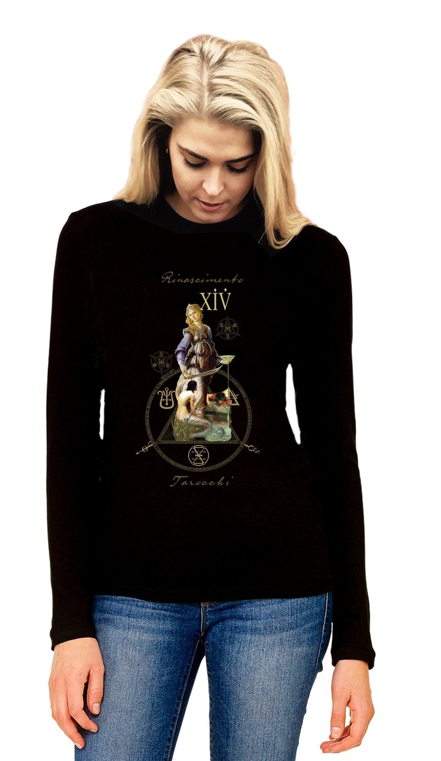 Sweatshirt With Rinascimento Tarocchi XIV Emblem