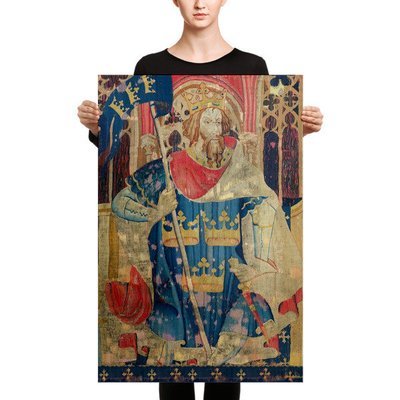 The King of Wands 12th Century Medieval Tapestry