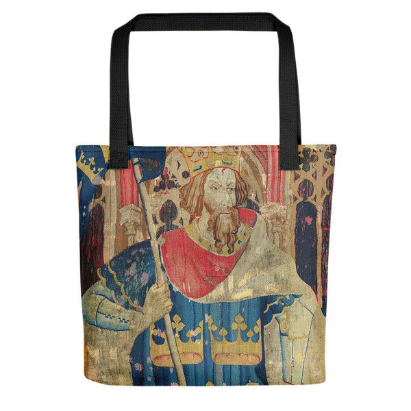 Shopping Bag With King Of Wands Tarot Emblem