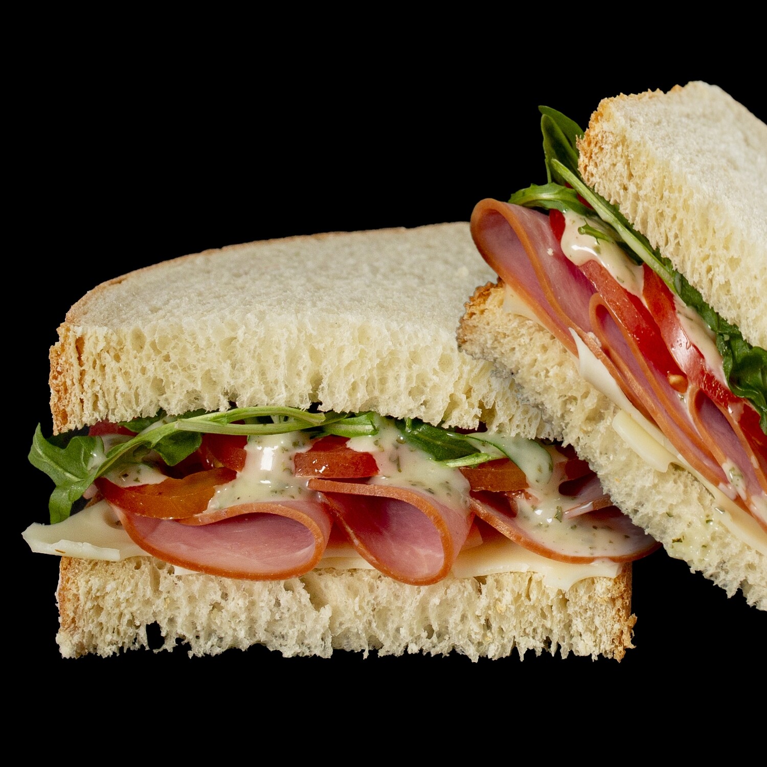 WHOLE Ham & Swiss Sandwich