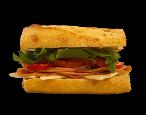 "Whole" Ham & Provolone Sandwich