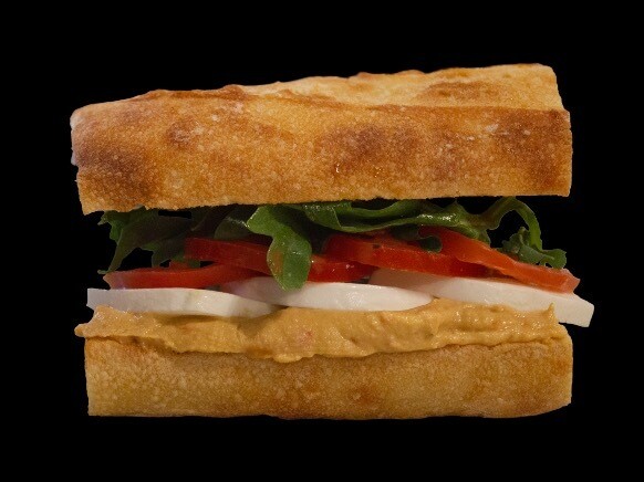 &quot;Whole&quot; Hummus &amp; Mozzarella Sandwich
