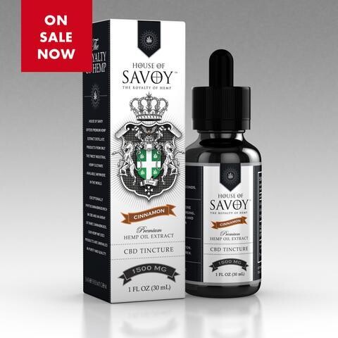 Savoy 500 mg Full Spectrum Tincture, Cinnamon