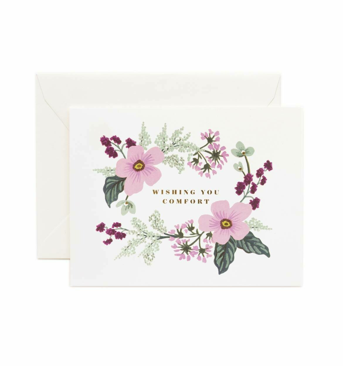 WISHING YOU COMFORT BOUQUET CARD WISHING YOU COMFORT BOUQUET CARD