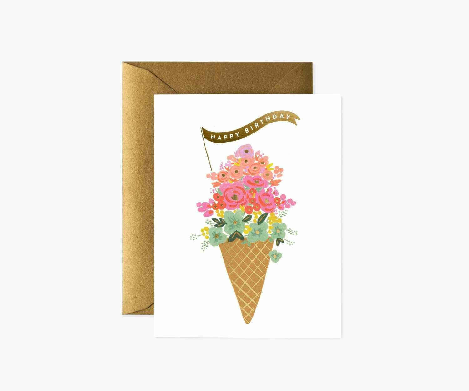 ICE CREAM BIRTHDAY CARD