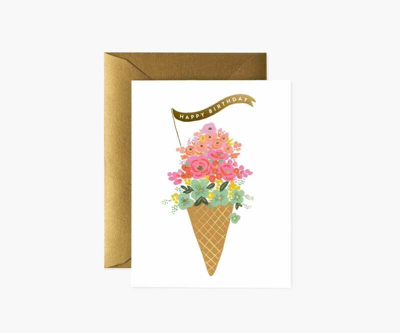 ICE CREAM BIRTHDAY CARD