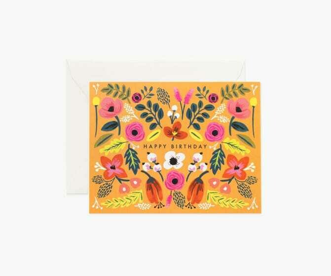 FOLK BIRTHDAY CARD FOLK BIRTHDAY CARD