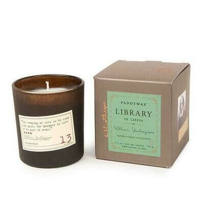 LIBRARY CANDLE: WILLIAM SHAKESPEARE