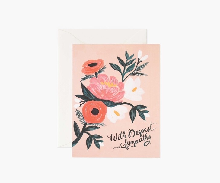 WITH DEEPEST SYMPATHY CARD WITH DEEPEST SYMPATHY CARD