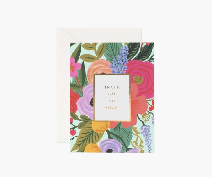 GARDEN PARTY THANK YOU CARD GARDEN PARTY THANK YOU CARD