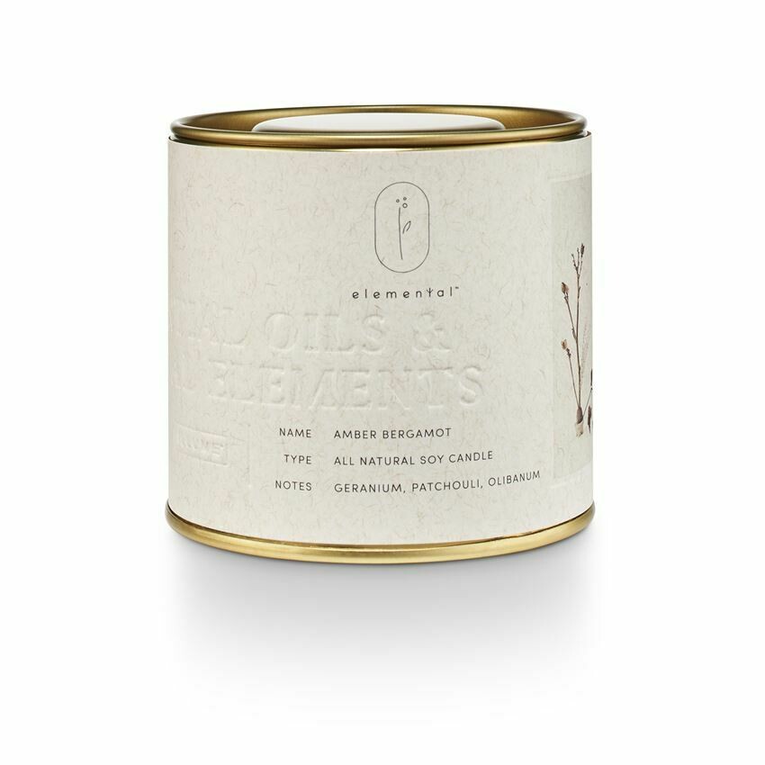 ILLUME TIN CANDLE: AMBER BERGAMOT ILLUME TIN CANDLE: AMBER BERGAMOT