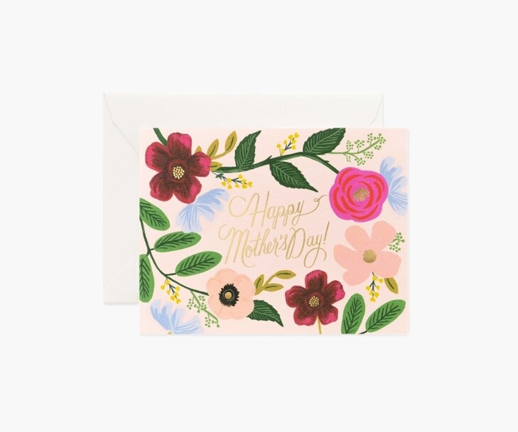 WILDFLOWERS MOTHER'S DAY CARD WILDFLOWERS MOTHER'S DAY CARD