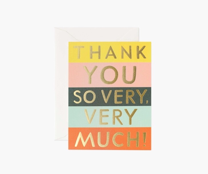 COLOR BLOCK THANK YOU CARD