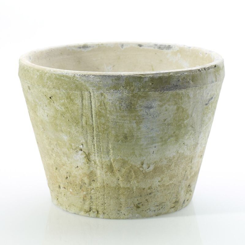 ANTIQUE WHITE POT: LARGE