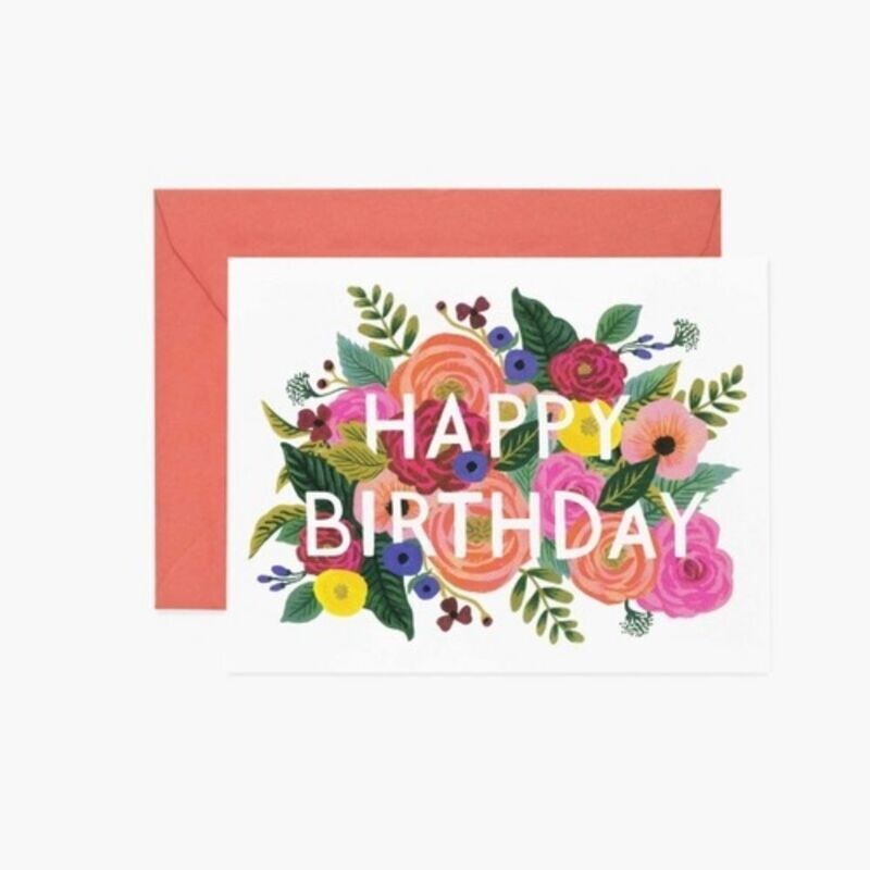 JULIET ROSE BIRTHDAY CARD