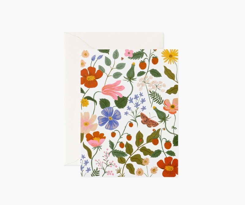 STRAWBERRY FIELDS CREAM CARD