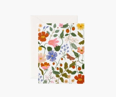 STRAWBERRY FIELDS CREAM CARD