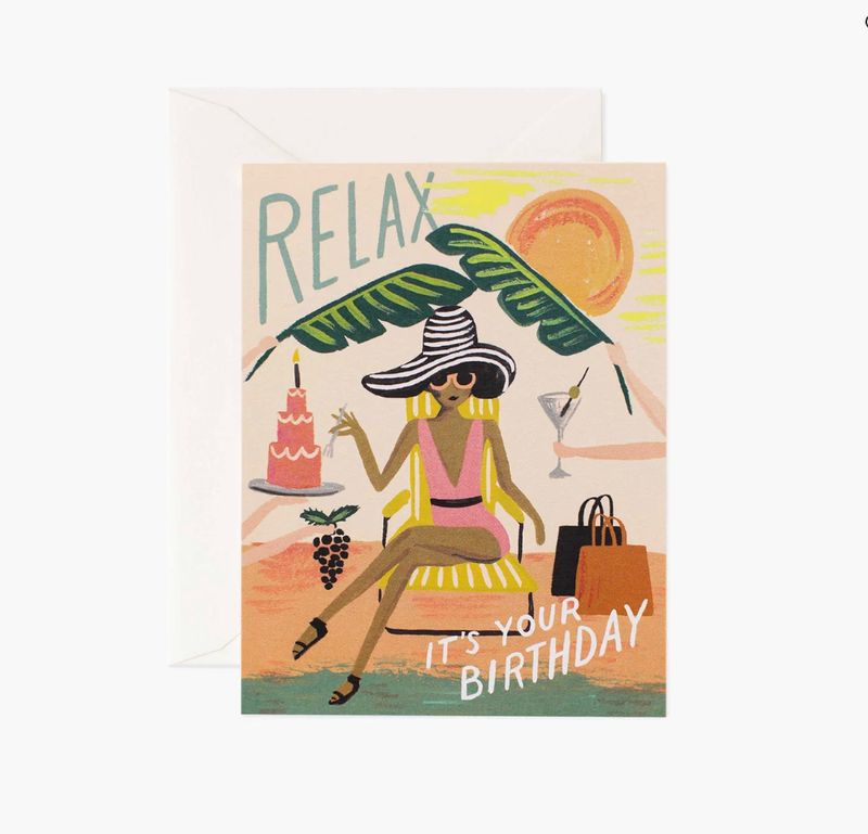 RELAX BIRTHDAY CARD