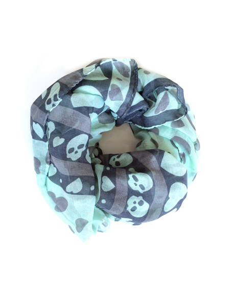 Hearts &amp; Skulls Scarf