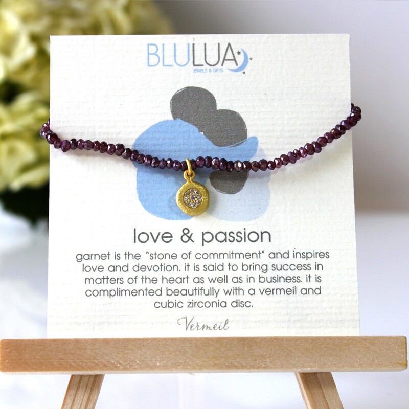 Garnet Stretch Bracelet