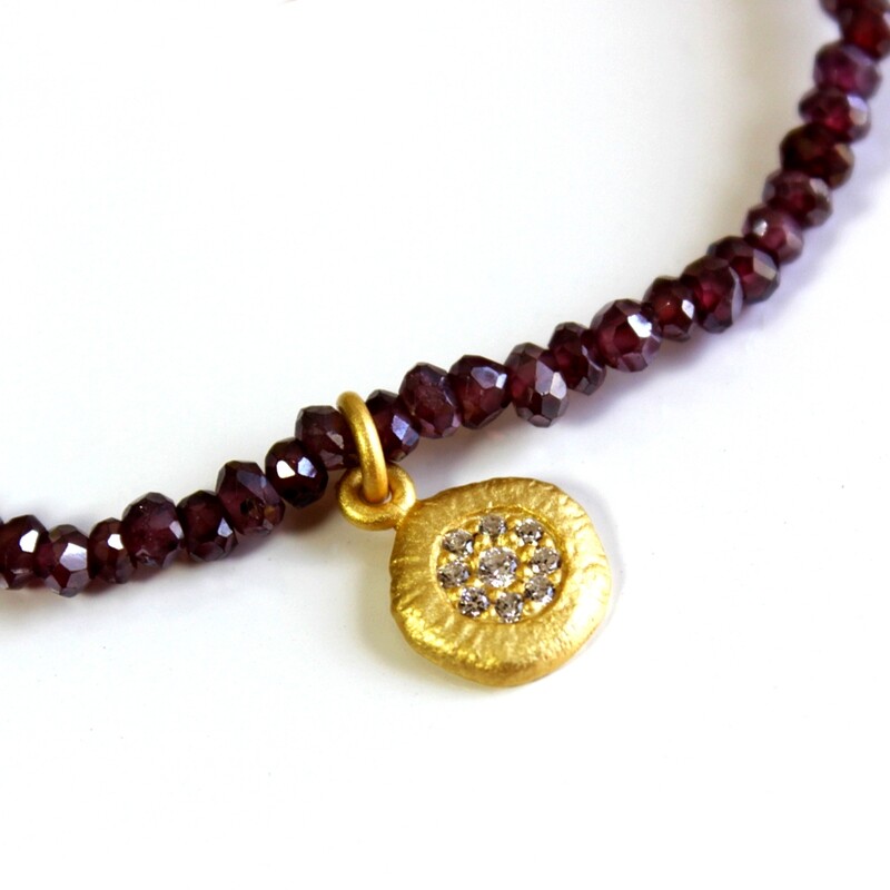 Garnet Stretch Bracelet