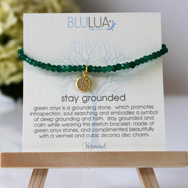 Green Onyx Stretch Bracelet
