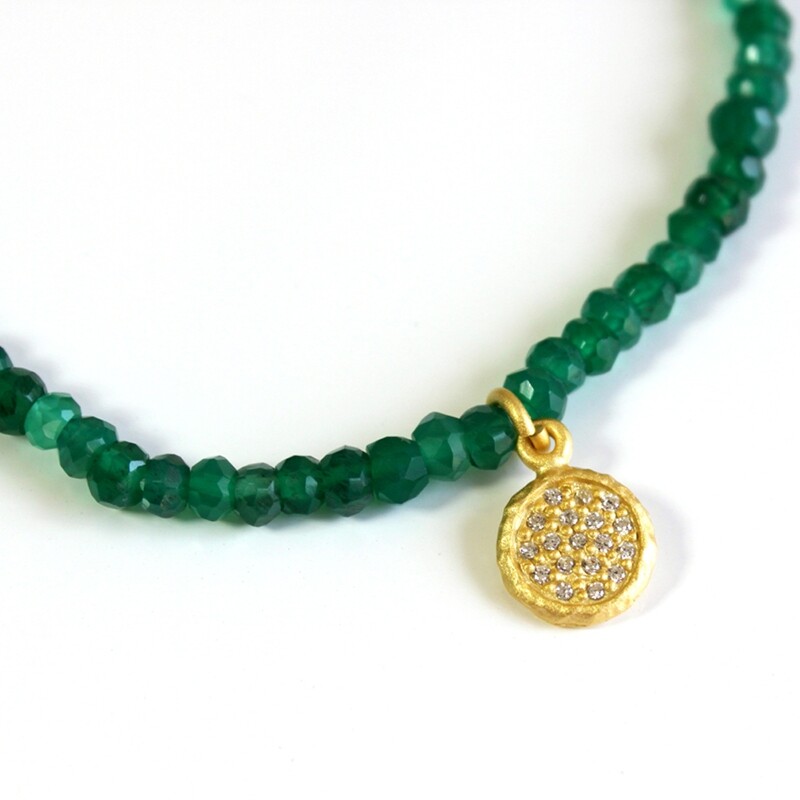 Green Onyx Stretch Bracelet
