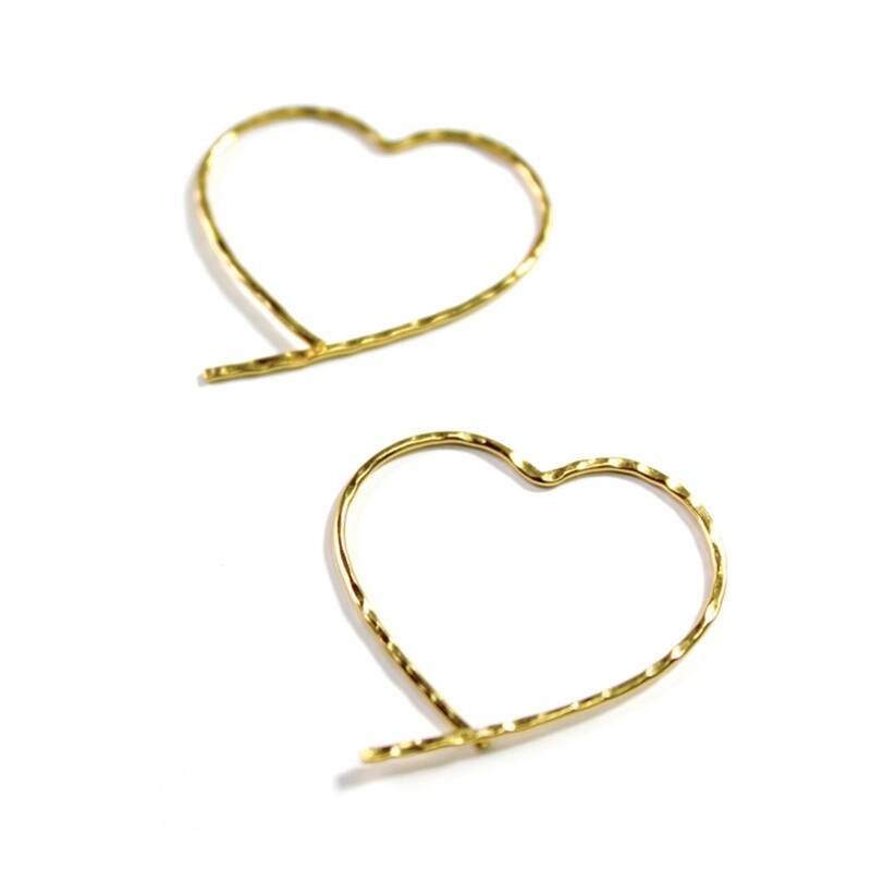 Vermeil Open Heart Earrings