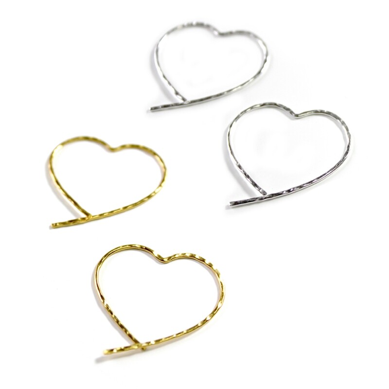 Vermeil Open Heart Earrings