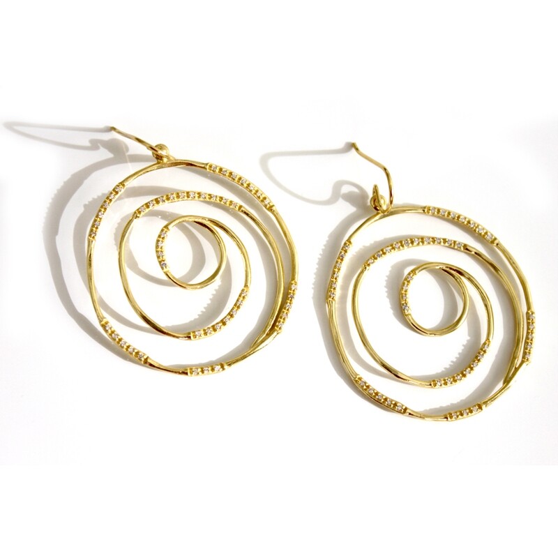 Vermeil Spiral Earrings