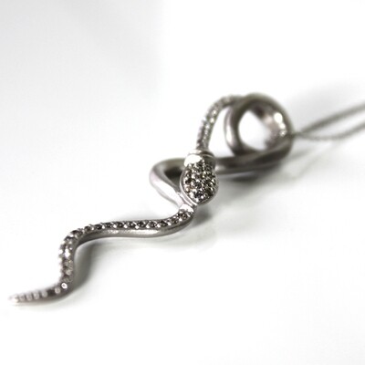 Sterling Silver Serpent Necklace