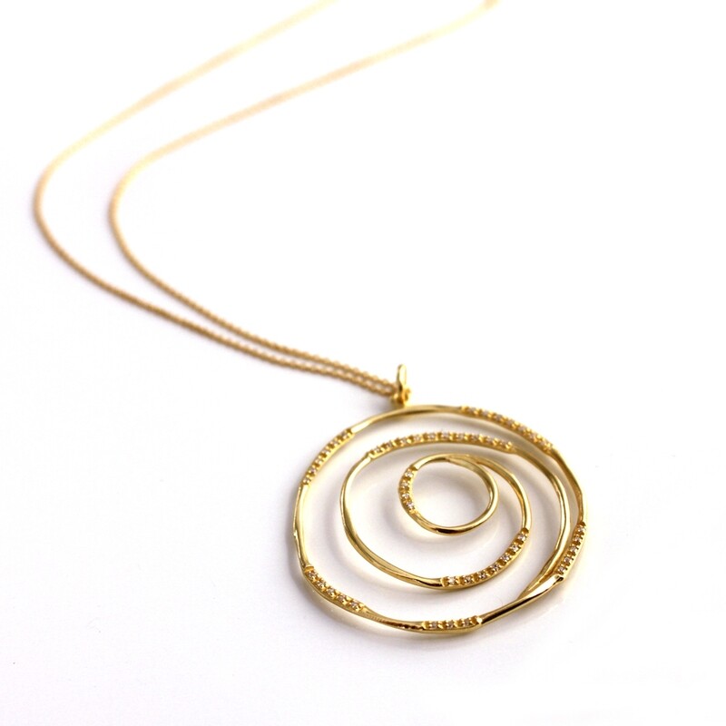 Vermeil Spiral Necklace