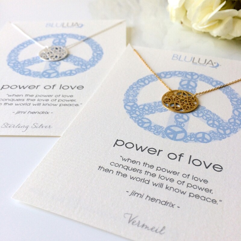 Sterling Silver Peace Circle Necklace