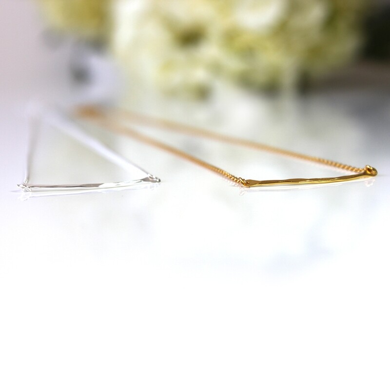 Sterling Silver Raise The Bar Necklace