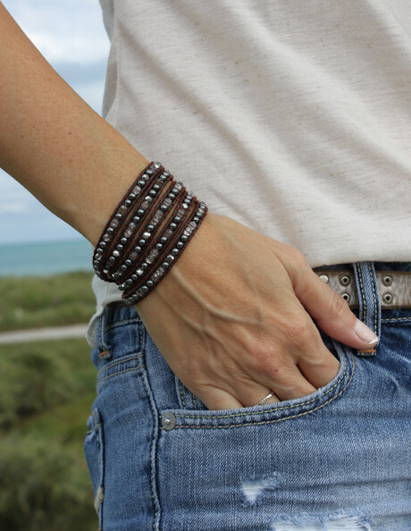 Hematite Wrap Bracelet