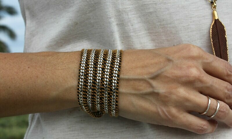 Silver Chain Wrap Bracelet