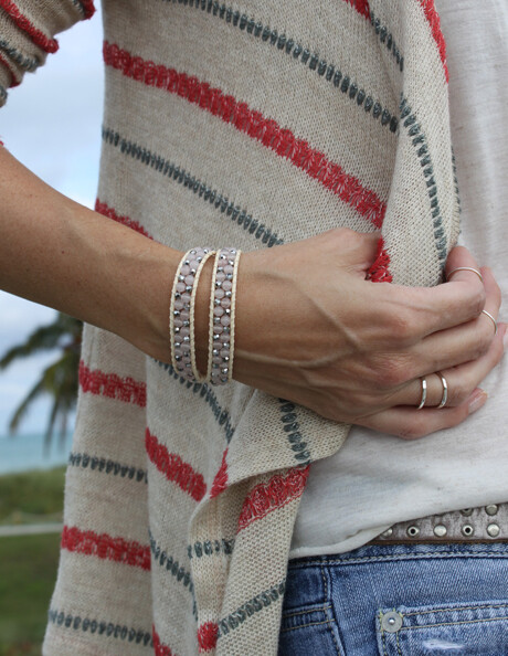 Sugar High Rose Quartz Wrap Bracelet