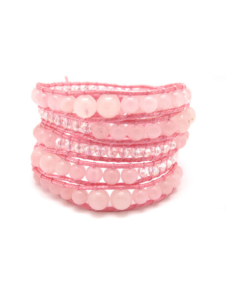 Rose Quartz Wrap Bracelet