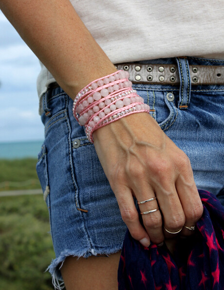 Rose Quartz Wrap Bracelet