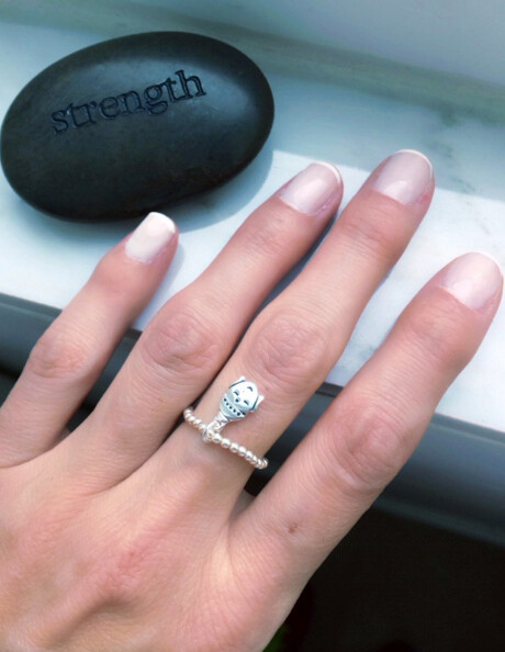 Sterling Silver Buddha Stretch Ring