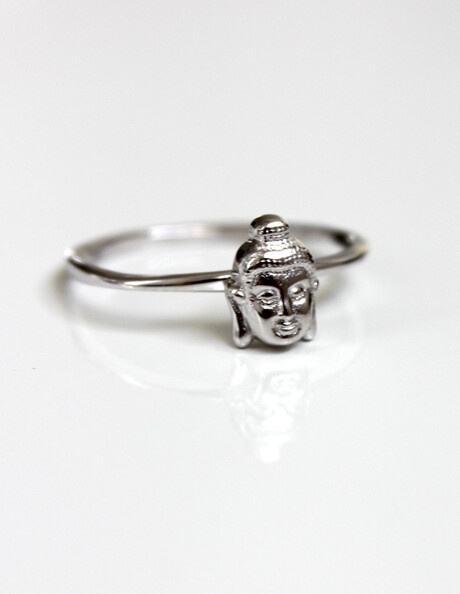 Sterling Silver Buddha Ring Size 7