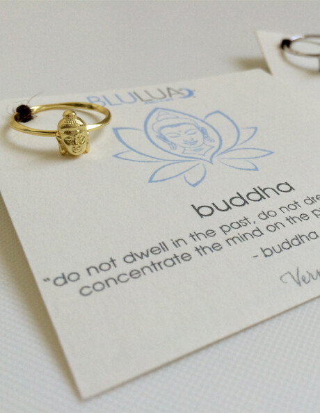 Sterling Silver Buddha Ring Size 7
