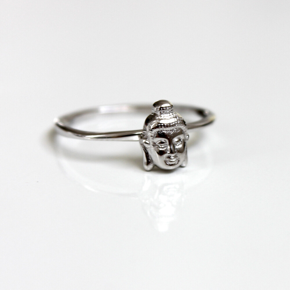 Sterling Silver Buddha Ring Size 6