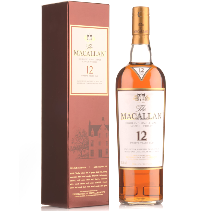 Macallan 12 Year Old Scotch Whisky 750ml 2508-12