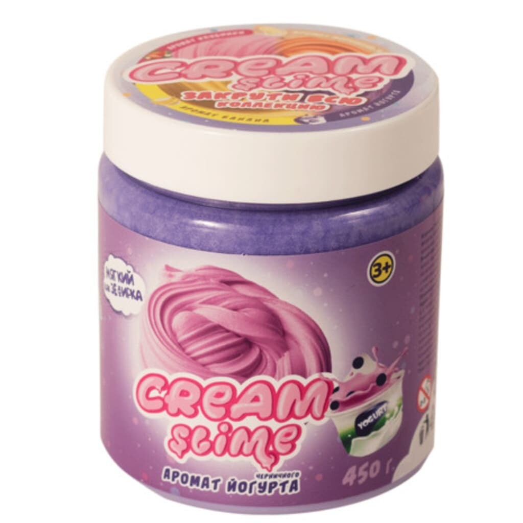 Cream-Slime (Флаффи) с ароматом йогурта, 450 г