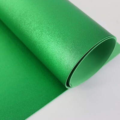 Фоамиран металлизированный 2 мм 60х70 см (Зеленый)