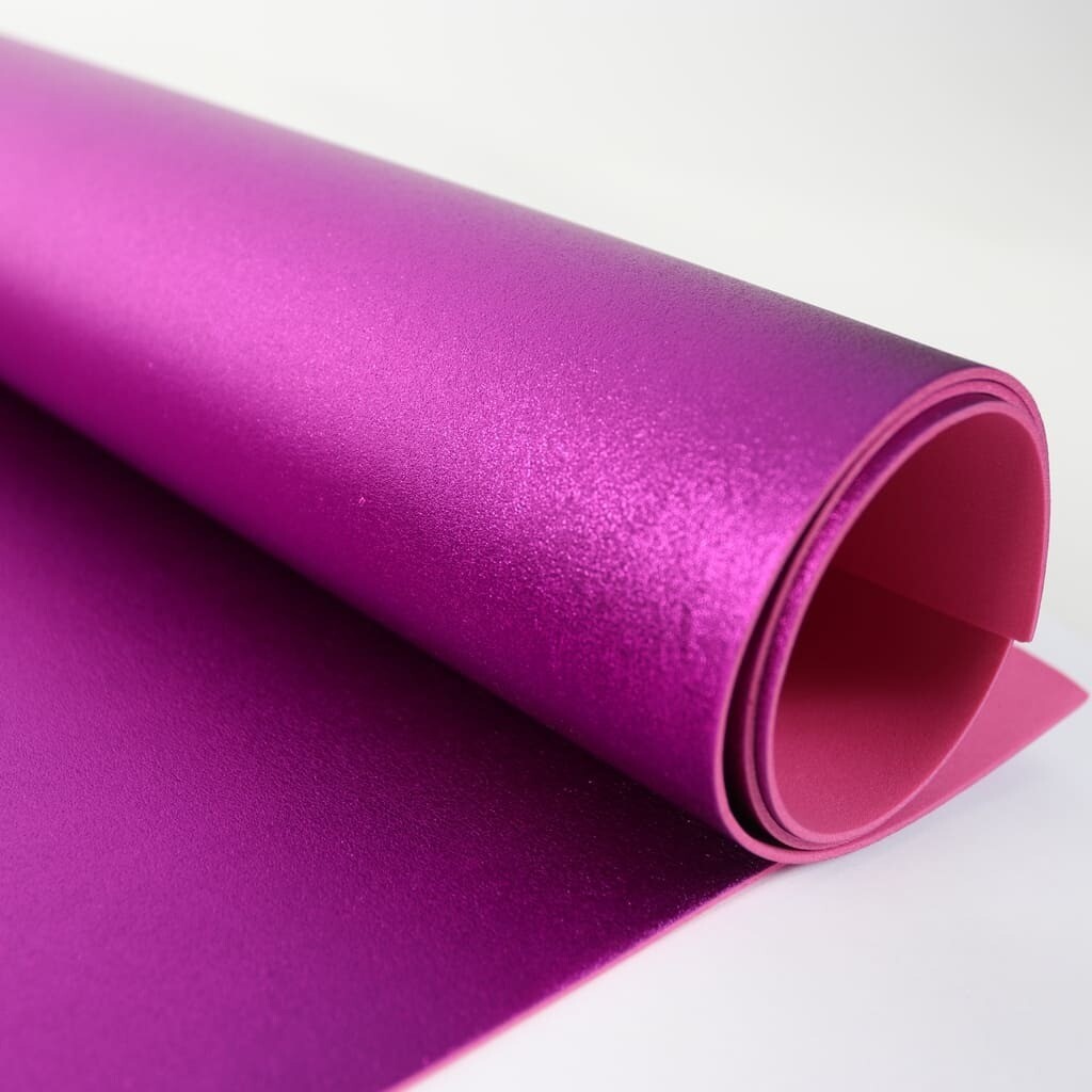 Фоамиран металлизированный 2 мм 60х70 см (Фиолетовый)