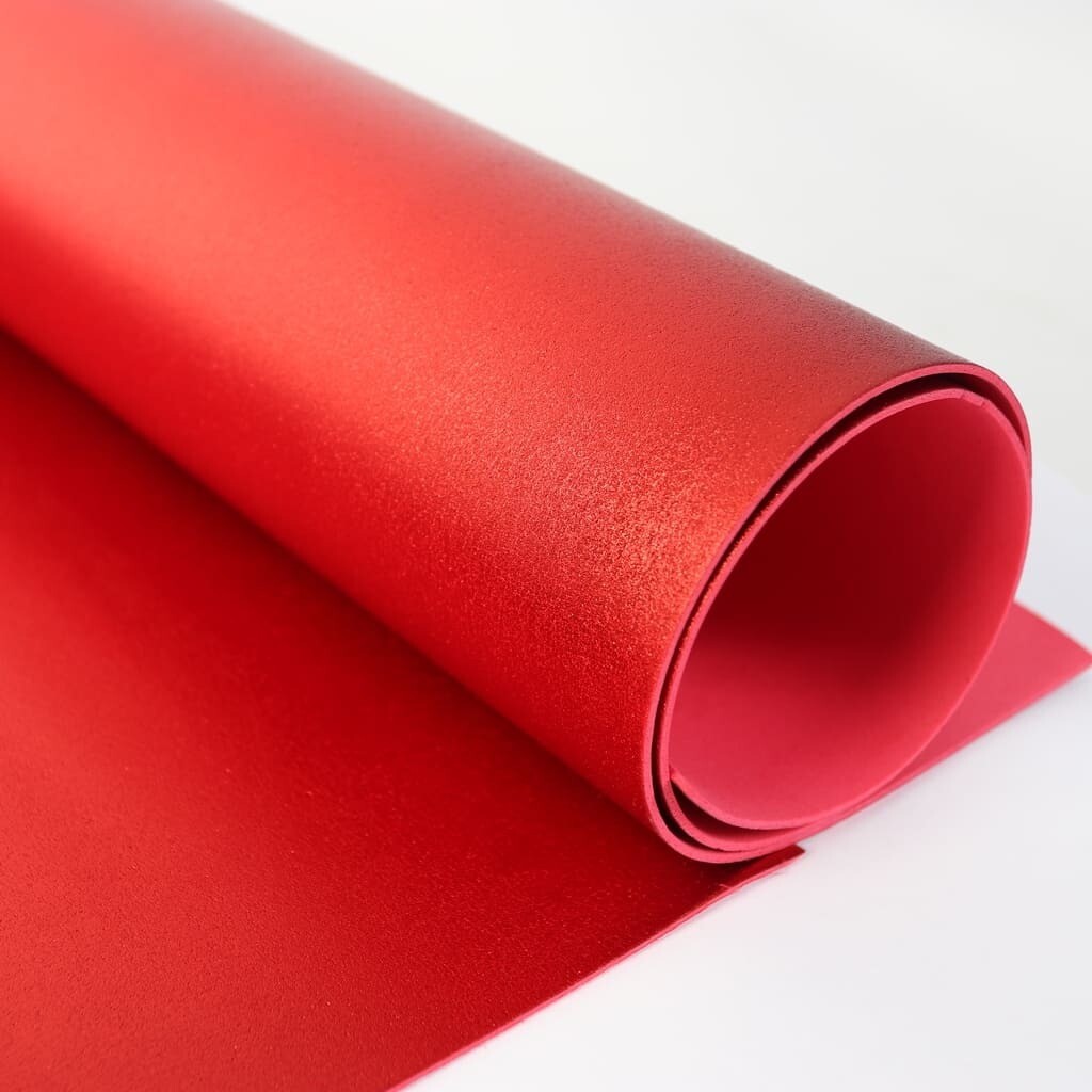 Фоамиран металлизированный 2 мм 60х70 см (Красный)